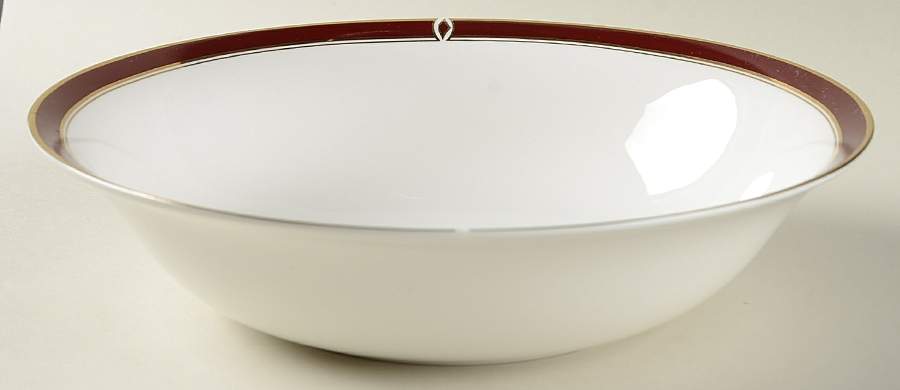 Colonnade Burgundy 9" Round Vegetable Bowl by Royal Limoges-1