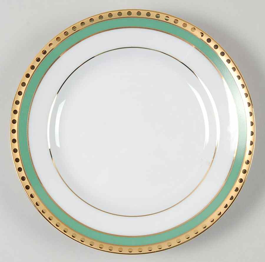 Green Band Bread & Butter Plate by Tiffany-1