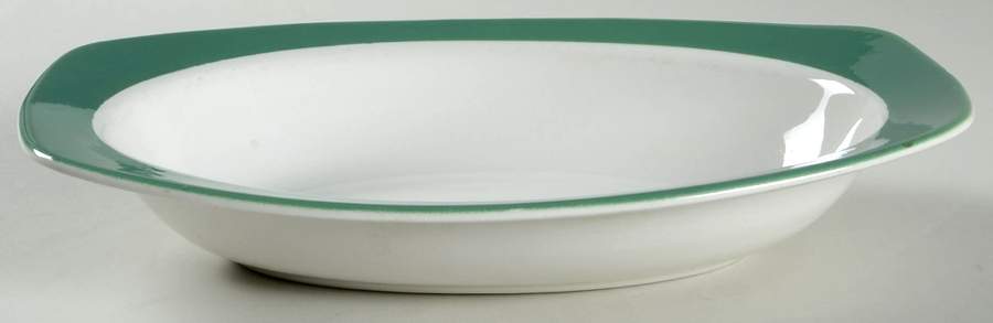 Conversation Green 10" Oval Vegetable Bowl by Taylor, Smith & Taylor (Ts&T)-1