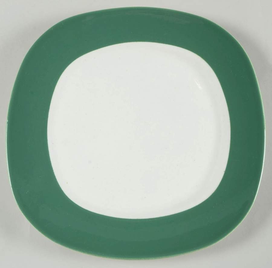 Conversation Green Dinner Plate by Taylor, Smith & Taylor (Ts&T)-1