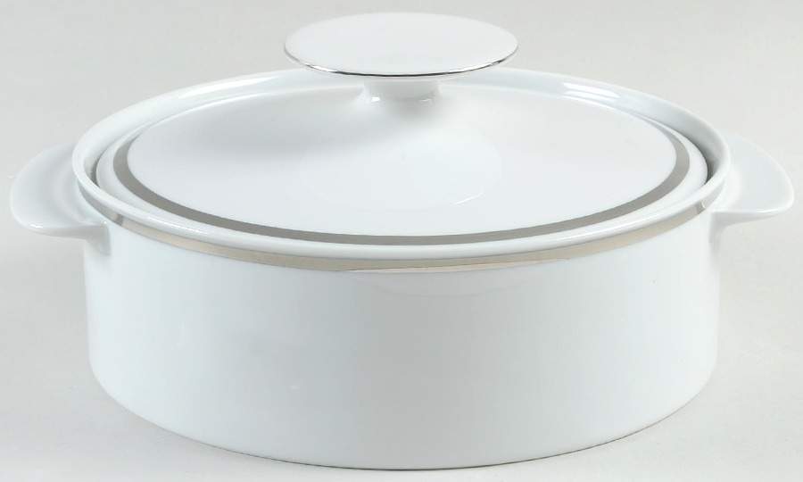 Platinum Band Round Covered Vegetable by Thomas-1