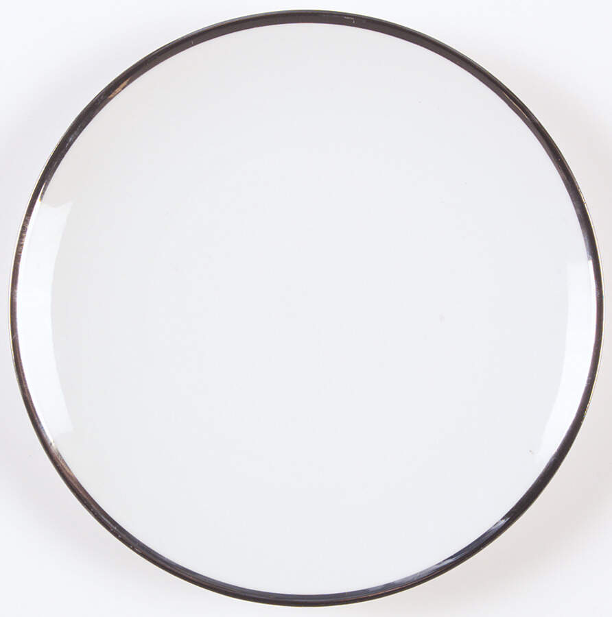 Platinum Band Dessert/Pie Plate by Thomas-1