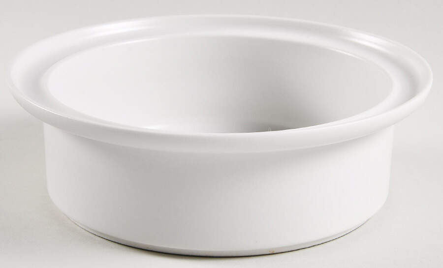 Microfun White Round Vegetable No Lid by Thomas-1