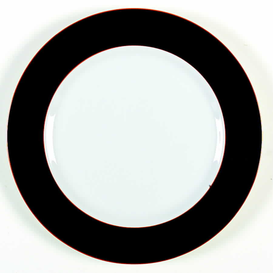Due Black Dinner Plate by Taitu-1