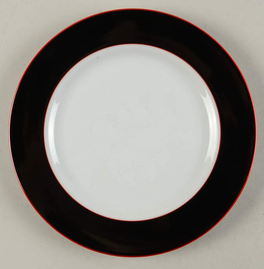 Due Black Salad Plate by Taitu-1