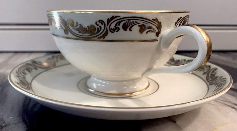 01-221 Footed Cup & Saucer Set by Thomas-1
