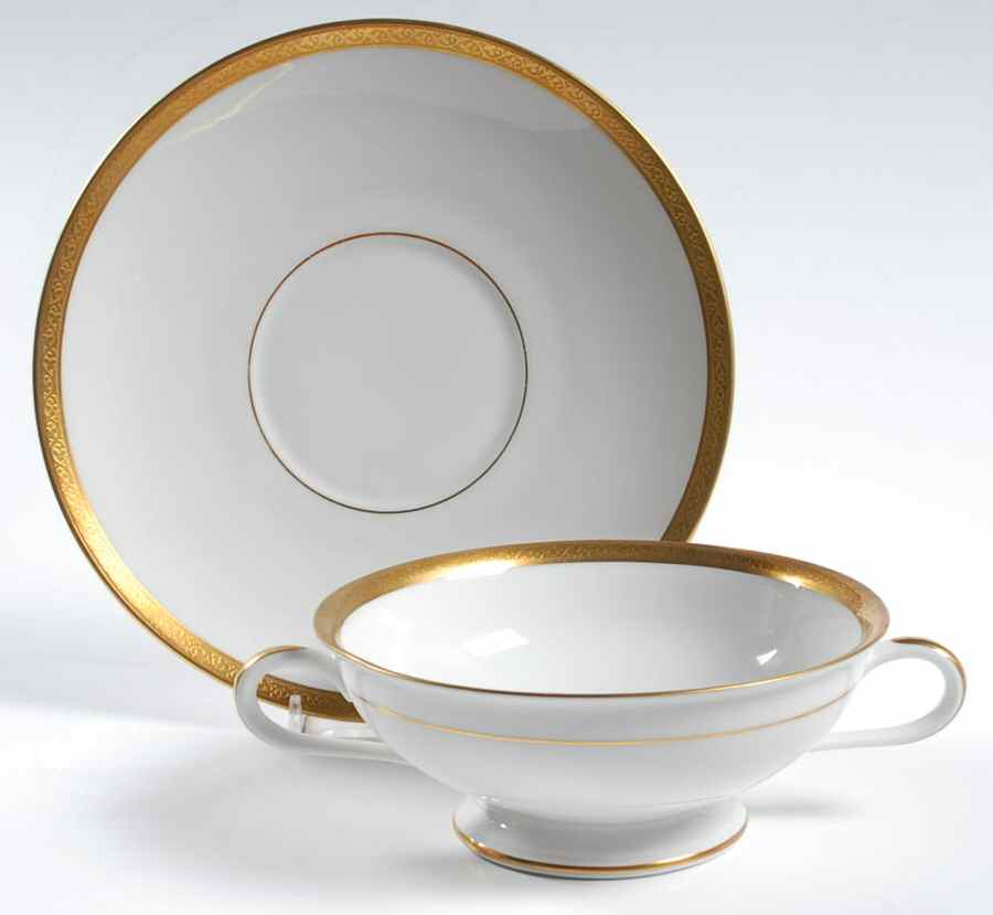 09307 Footed Cream Soup Bowl & Saucer Set by Thomas-1