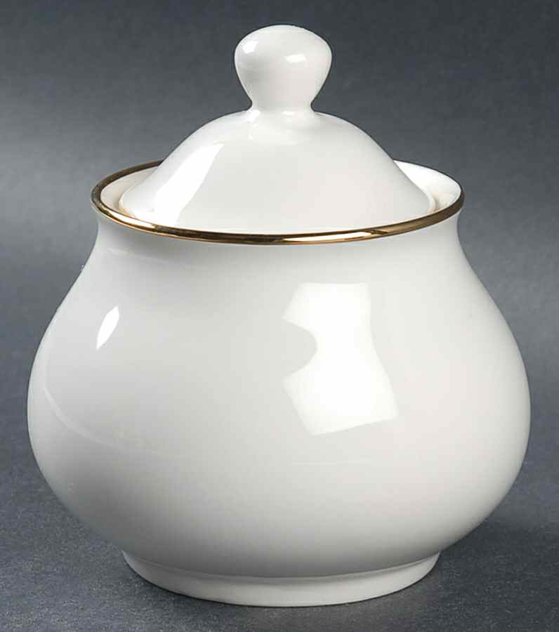 Classique Gold Sugar Bowl & Lid by Royal Limoges-1