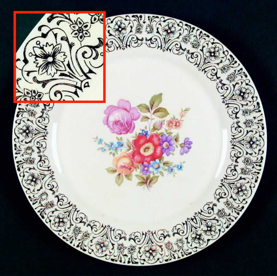 Meissen Rose (Filigree 1TS350) Dinner Plate by Triumph-1