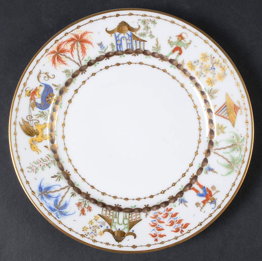 Cirque Chinois Salad/Dessert Plate by Tiffany-1