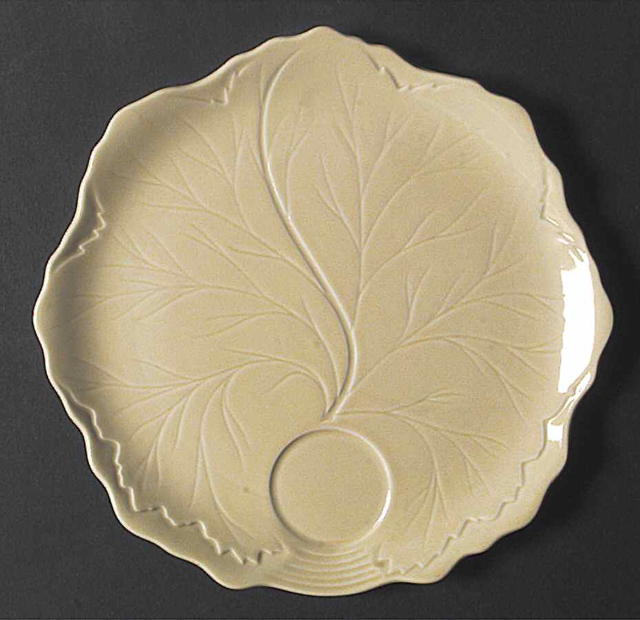 Leaf Fantasy Yellow Snack Plate by Taylor, Smith & Taylor (Ts&T)-1