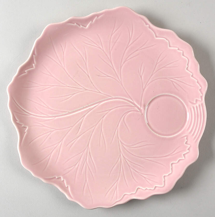 Leaf Fantasy Pink Snack Plate by Taylor, Smith & Taylor (Ts&T)-1