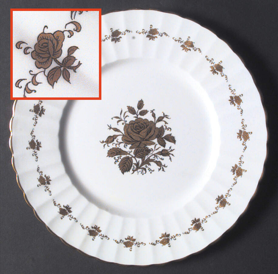 Audley Rose Dinner Plate by Thomas Goode-1