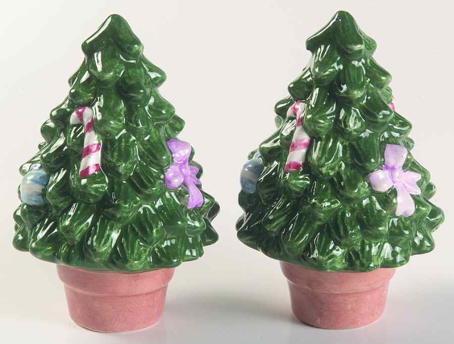 Antique Christmas Figural Salt & Pepper Set by Tienshan-1