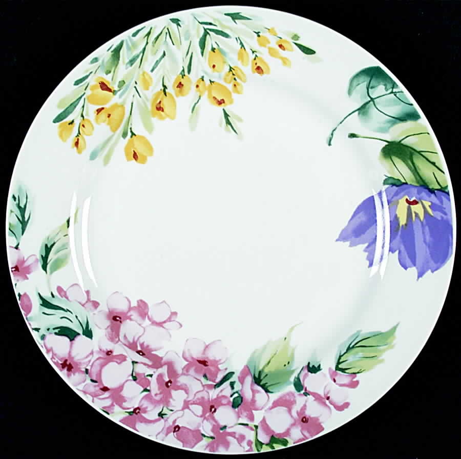 Belle Fleurs Dinner Plate by Tabletops Unlimited-1