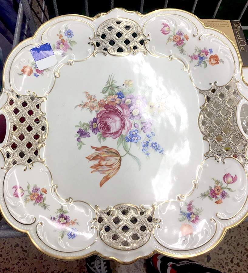 2180 Square Handled Cake Plate by Tirschenreuth-1