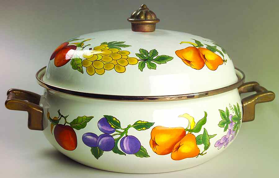 Essence 4 Quart Metal Covered Casserole by Tabletops Unlimited-1
