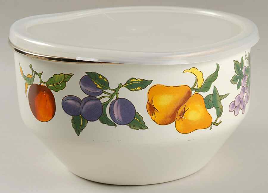 Essence 9" Metal Bowl with Plastic Lid by Tabletops Unlimited-1
