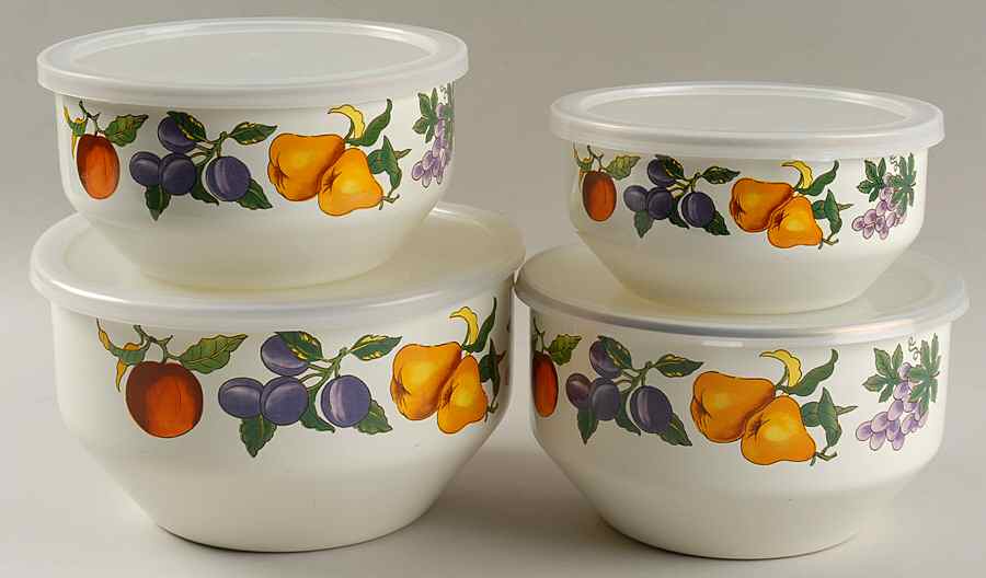 Essence (4 Piece) Metal Bowl Set with Lids by Tabletops Unlimited-1