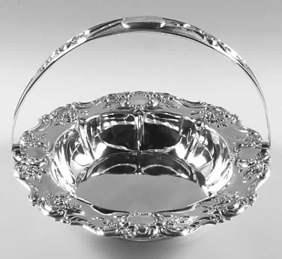 Old Master (Sterling, Hollowware, 4 Marks) Basket by Towle Silver-1