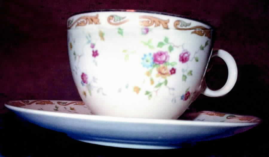 TST407 Footed Cup & Saucer Set by Taylor, Smith & Taylor (Ts&T)-1