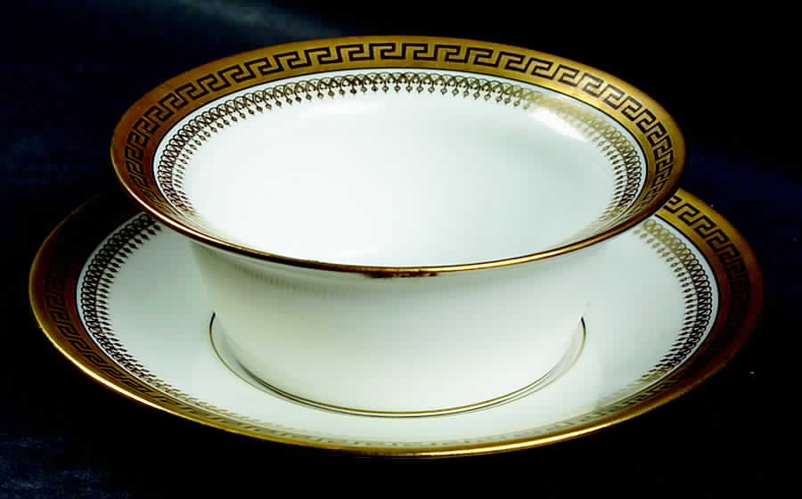 2680 Gold (Verge) Ramekin & Saucer Set by Tressemanes & Vogt-1