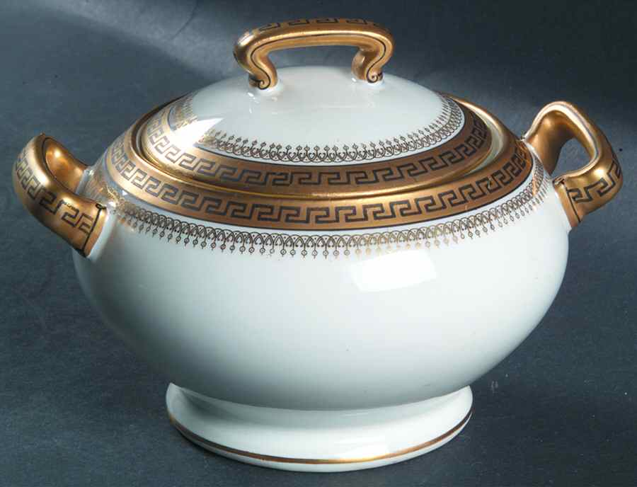 2680 Gold (Verge) Sugar Bowl & Lid by Tressemanes & Vogt-1