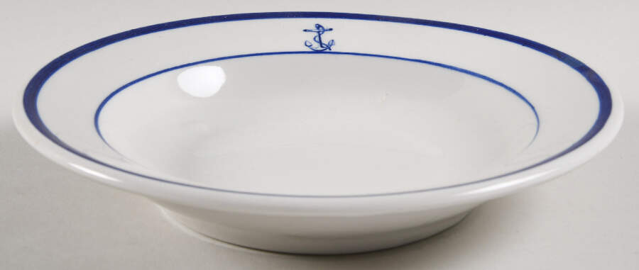 U S Navy Mess China Wardroom Officer Rim Soup Bowl by Tepco-1