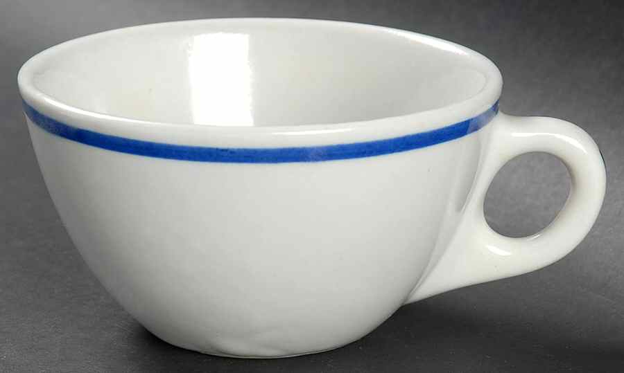 U S Navy Mess China Wardroom Officer Flat Cup by Tepco-1