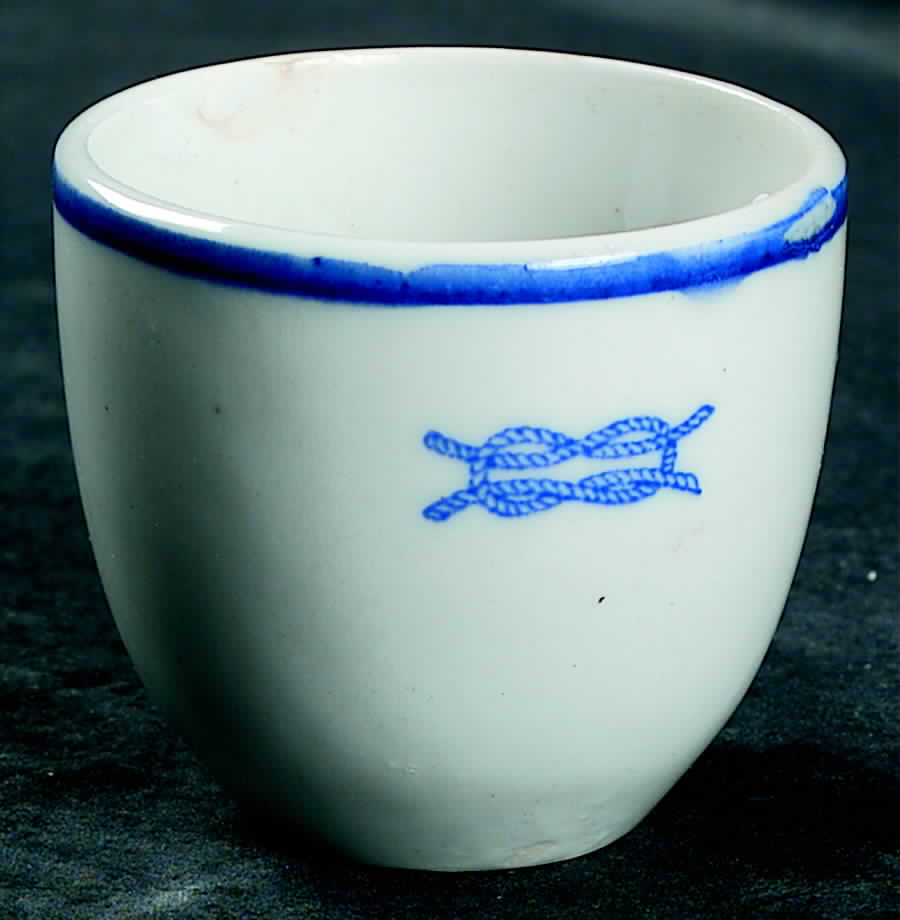U S Navy Mess China Junior Grade Officer Flat Demitasse Cup by Tepco-1