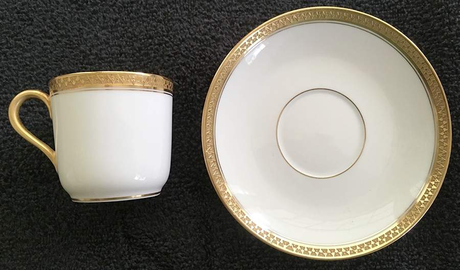 TRV283 Flat Demitasse Cup & Saucer Set by Tressemanes & Vogt-1