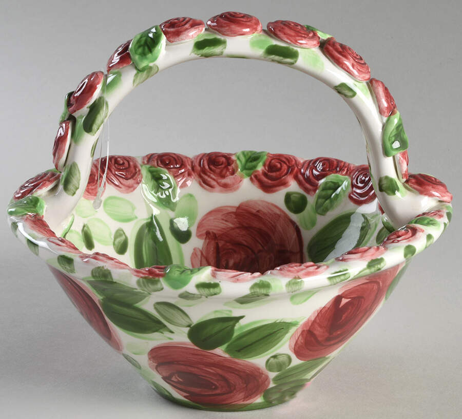 Emily Rose 6" Handled Basket by Tabletops Unlimited-1