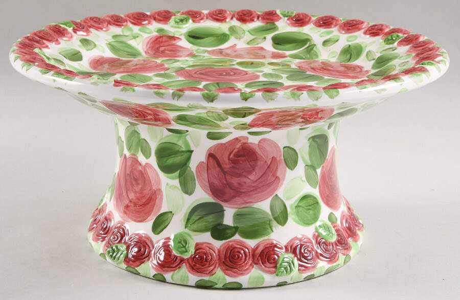 Emily Rose 12" Diameter Pedestal Cake Stand by Tabletops Unlimited-1