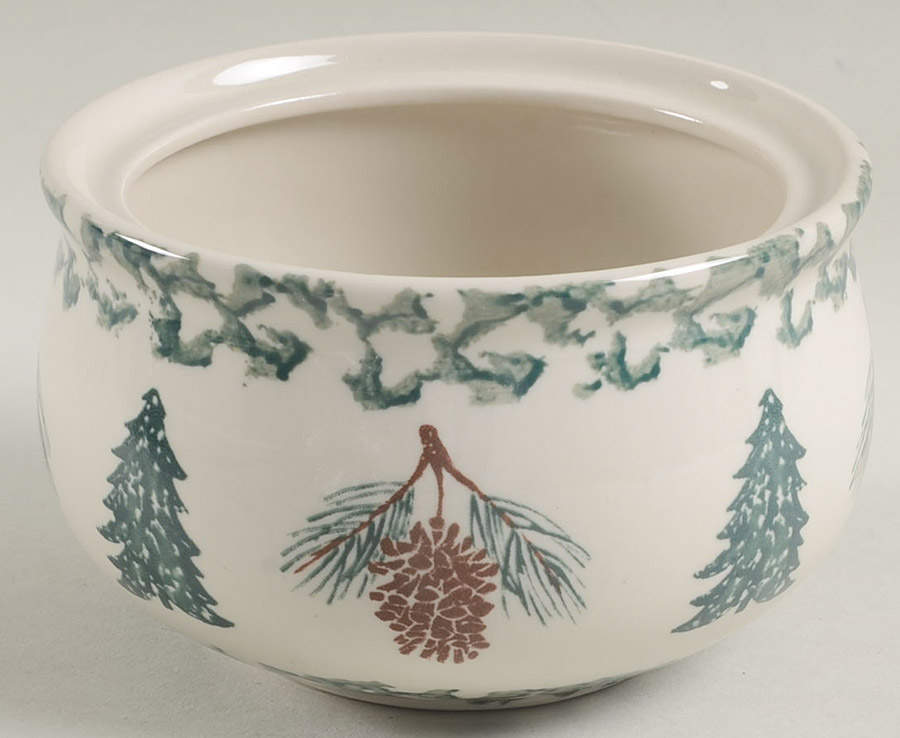 Pine Cone Sugar Bowl No Lid by Tienshan-1