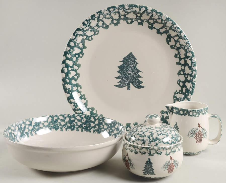 Pine Cone 5 Piece Hostess Set by Tienshan-1