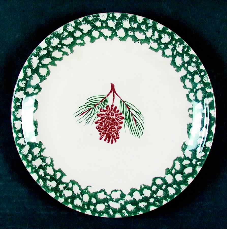 Pine Cone Dinner Plate by Tienshan-1