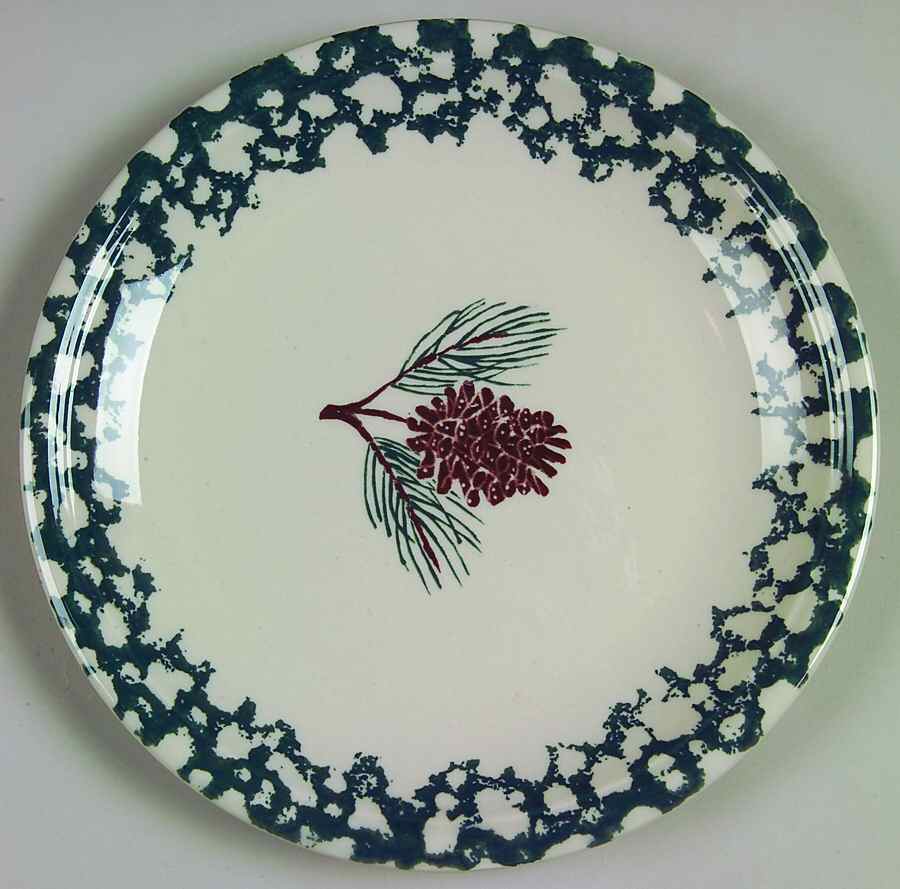 Pine Cone Salad Plate by Tienshan-1