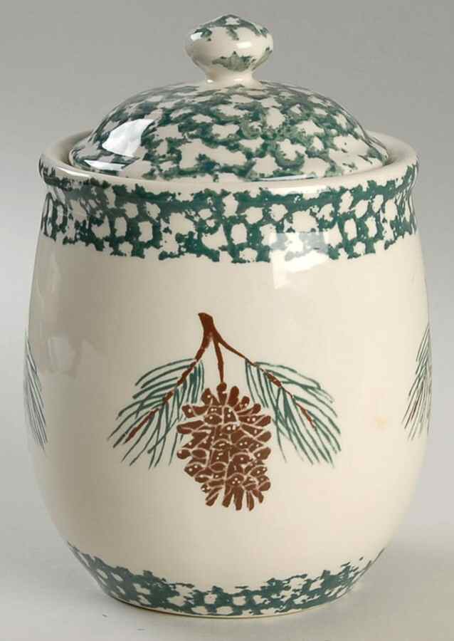 Pine Cone Small Canister & Lid by Tienshan-1