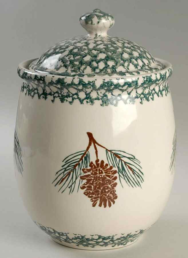 Pine Cone Large Canister & Lid by Tienshan-1