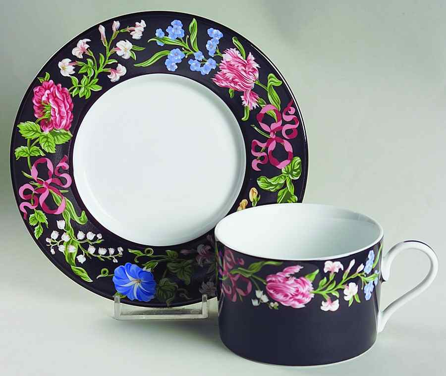 Merrion Square Flat Cup & Saucer Set by Tiffany-1