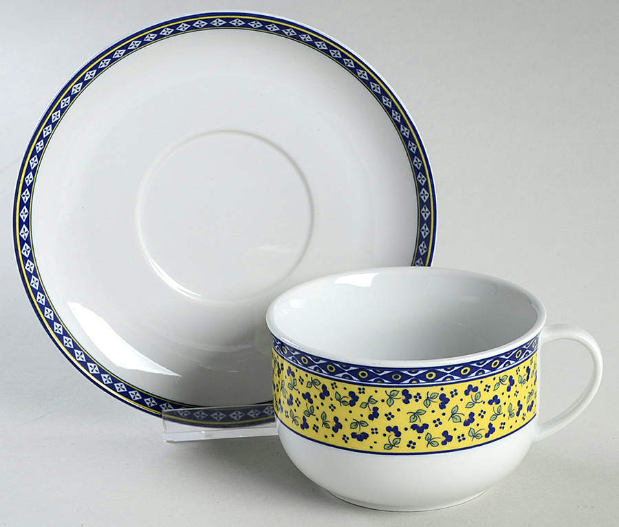 Provenza Flat Cup & Saucer Set by Tognana-1