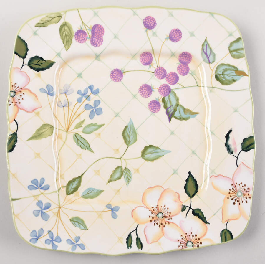Evelyn Square Dinner Plate by Tracy Porter-1