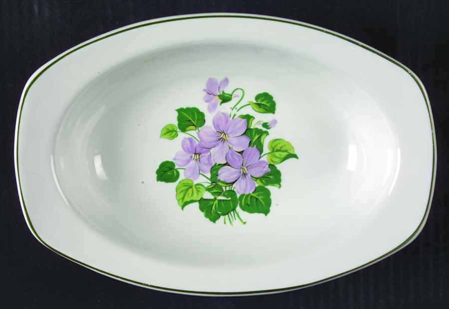 Marsh Violet 9" Oval Vegetable Bowl by Taylor, Smith & Taylor (Ts&T)-1
