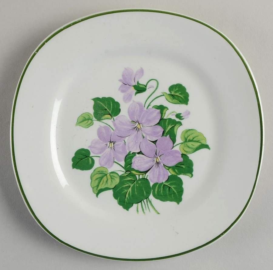 Marsh Violet Bread & Butter Plate by Taylor, Smith & Taylor (Ts&T)-1