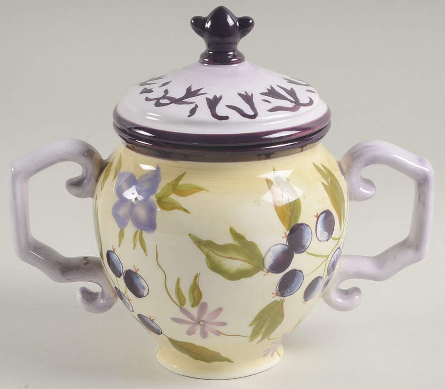 Sage Tea Sugar Bowl & Lid by Tracy Porter-1