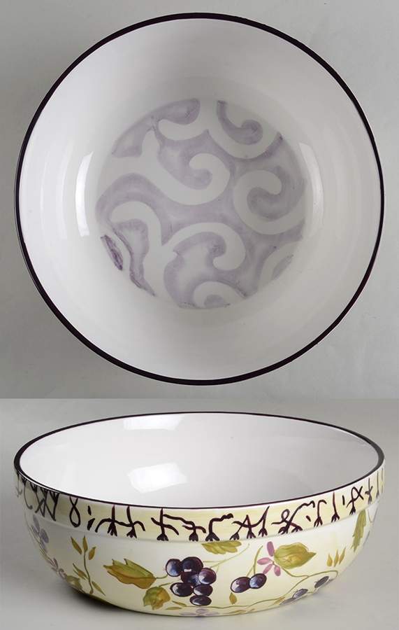 Sage Tea 12" Large Salad Serving Bowl by Tracy Porter-1