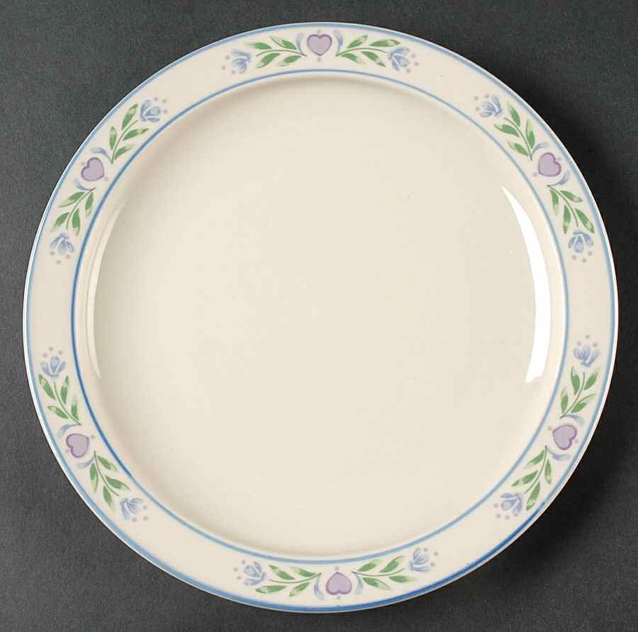 Laurel Hearts Salad Plate by Tienshan-1