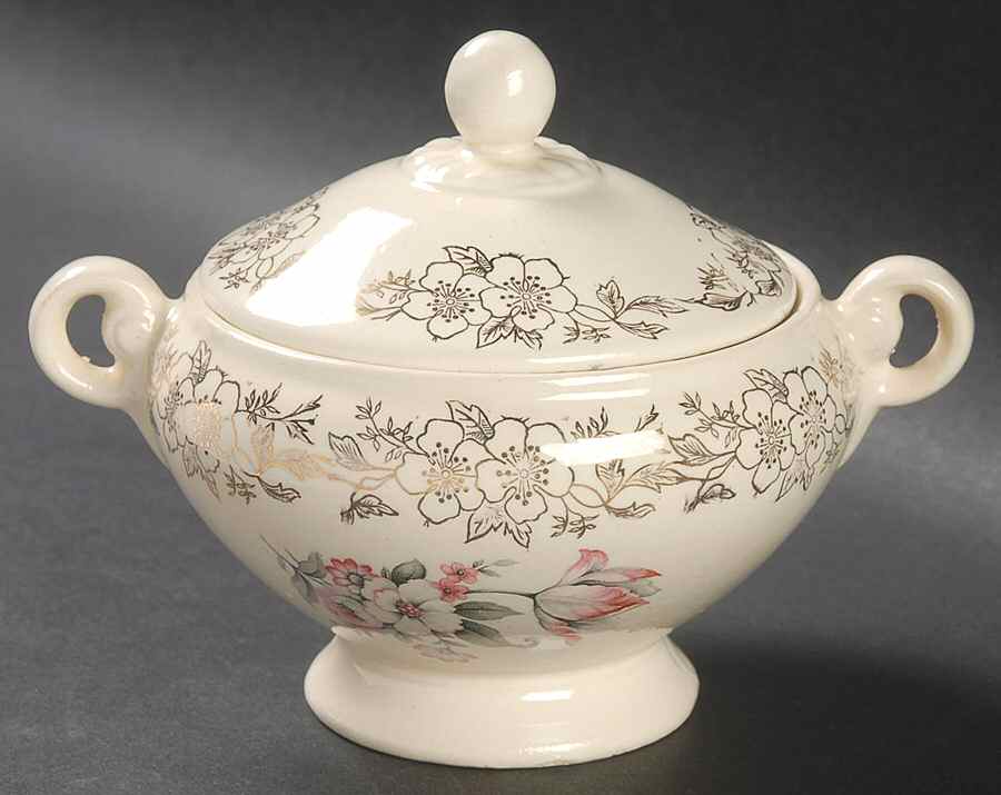 TST454 Sugar Bowl & Lid by Taylor, Smith & Taylor (Ts&T)-1