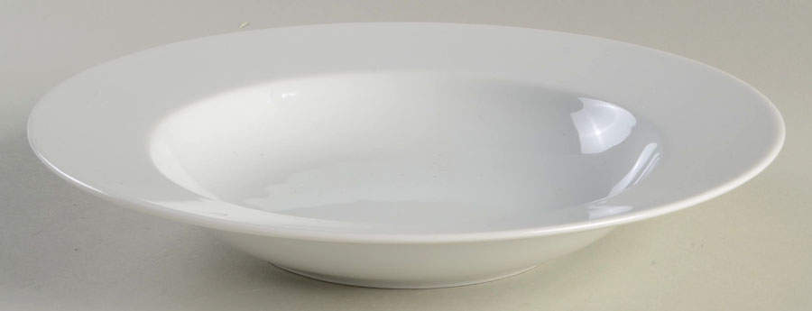 Royal White Rim Soup Bowl by Ten Strawberry Street-1
