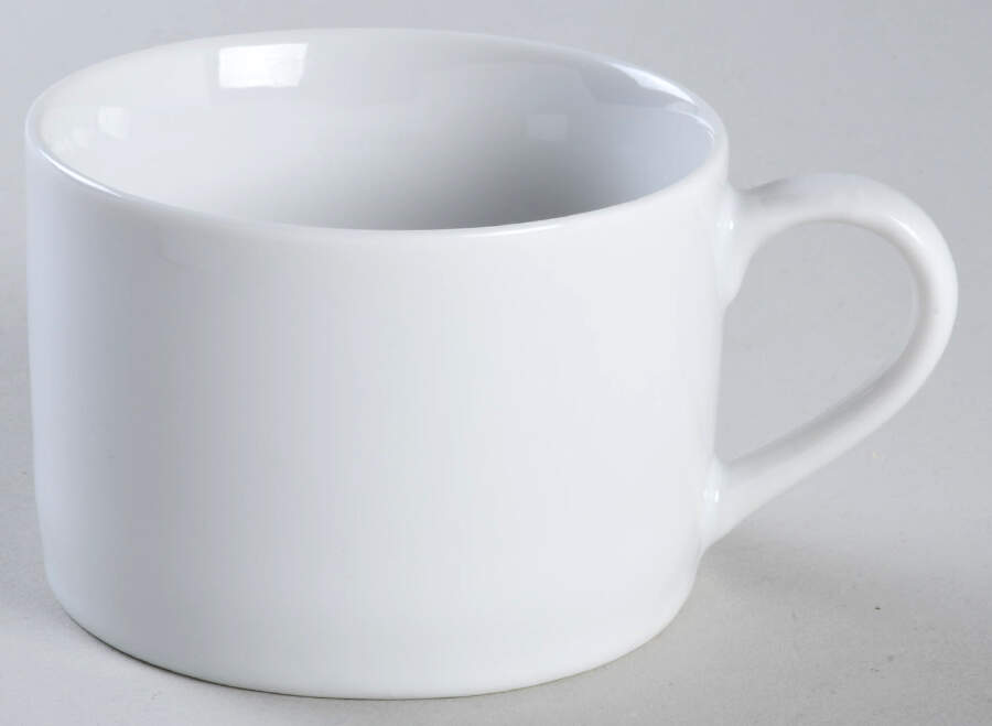 Royal White Flat Cup by Ten Strawberry Street-1